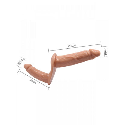Çift Taraflı Belden Bağlamalı Strapon Penis