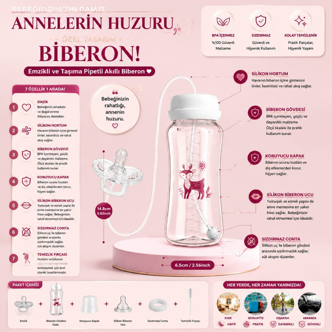TEST-ELLER SERBEST BEBEK BİBERONU