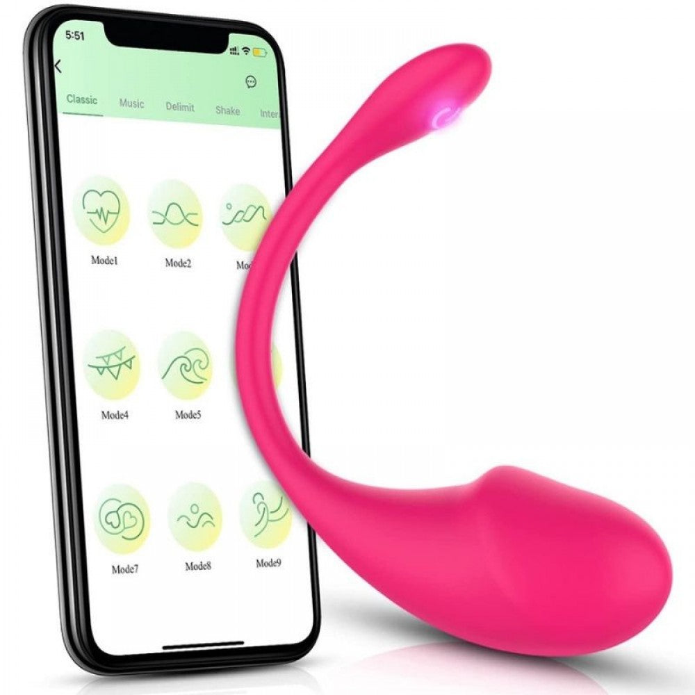 Bluetooth Telefon Kontrollü Pembe Vibratör