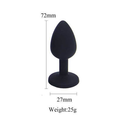 Backpart Taşlı Silikon Anal Tıkaç
