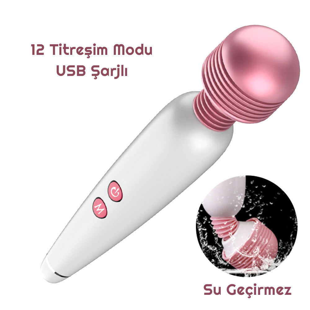 Vibex USB Şarjlı Wand Vibratör